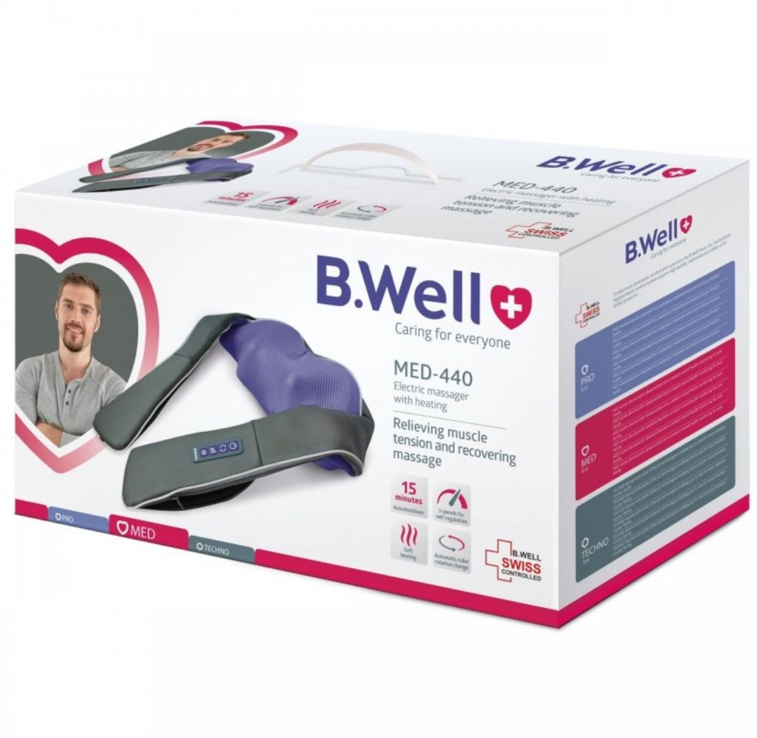ماساژور شانه و گردن بی ول B.Well مدل شیاتسو MED-440