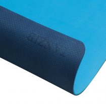 مت یوگا دو رنگ آبی سرمه ای تن‌زیب