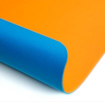 مت یوگا 6 میل دو رنگ تن زیب آبی-نارنجی